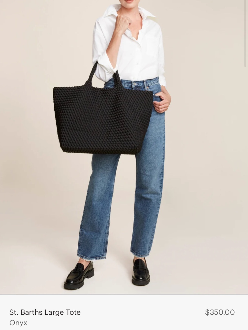 Naghedi St. Barths Large Tote in black - Picture 8 of 8
